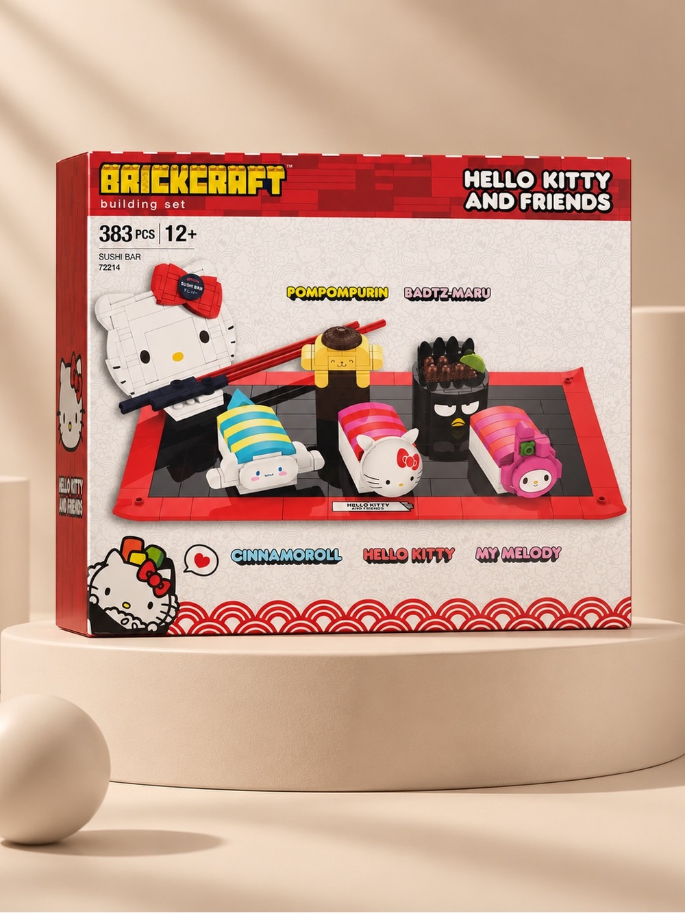Hello Kitty and Friends Sushi Bar Building Set - Red